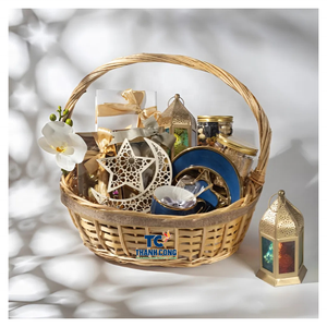 Decorative <b>BAMBOO</b> <b>BASKETS</b> for Practical Home Storage Functional Woven <b>BAMBOO</b> <b>BASKETS</b> FOR EID Gifts and Holiday Decor - Product Image 1