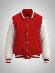 Unisex High Quality Customized VARSITY <b>Jacket</b> Slim Vintage Style Stand Collar <b>Canvas</b> Embroidered Customized Logo for Winter - Product Image 5