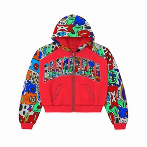 Fabricante OEM, Sudadera con Capucha Extra Grande de Alta Calidad, Estampado Personalizado de Ropa Urbana, 100% Algodón, Bordado con Cierre, Estilo Estadounidense - Product Image 5