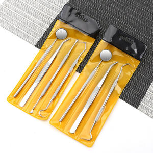 Kit d'examen dentaire en acier inoxydable pour usage professionnel : miroir de blanchiment dentaire, détartreur, pinces, instruments chirurgicaux de base - Product Image 5