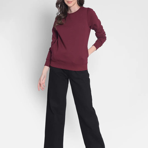 Nouveau design – Sweat-shirts amples et confortables pour femme, col rond, logo frontal, 100 % coton, collection automne-hiver - Product Image 1