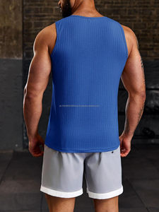 <b>Men's</b> Ribbed UPF 50+ Quick Dry Tank Top Summer Workout Muscle Sleeveless <b>Shirts</b> Plus Size <b>for</b> <b>Swim</b> Beach Bodybuilding - Product Image 3