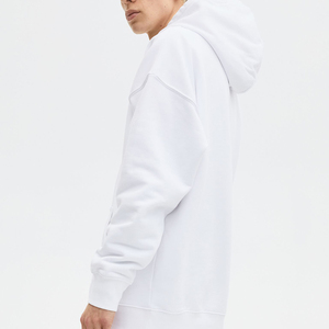 เสื้อฮู้ดคอกลมผ้าโพลีเอสเตอร์ขายส่ง แบบเรียบ ปักลาย 3 มิติ สำหรับผู้ชาย ผลิตจากผ้าฟลีซเป็นมิตรกับสิ่งแวดล้อม - Product Image 3