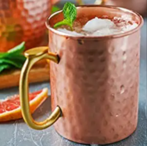 Mug en cuivre martelé en laiton or rose, très demandé - Product Image 5