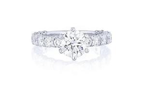 Luxury Big 18K Gold Vintage Style Moissanite Wedding <b>Ring</b> Lab Grown Diamond <b>Crystal</b> Engagement Womens <b>RIng</b> - Product Image 3