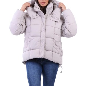 Chaquetas Acolchadas Cortas de Invierno para Mujer, Tejidas en Algodón Teñido, Cálidas, Estilo Bomber, 2026 - Product Image 1