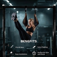 Sangles d'exercice rembourrées souples pour barre de traction et entraînement de la force du tronc, équipement pour abdominaux, swings abdominaux et levées de jambes