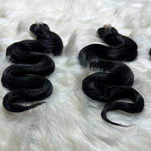 Grade 10A Vierge Brésilienne 100% Haute Qualité Cheveux Bruts Noir Corps Vague Double Tiré Faisceaux De Qhair - Product Image 3
