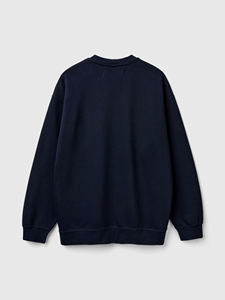 Sweat-shirt unisexe à manches longues de haute qualité, col rond uni, coupe ample, sweat-shirt personnalisé pour homme, en coton molletonné French Terry - Product Image 6
