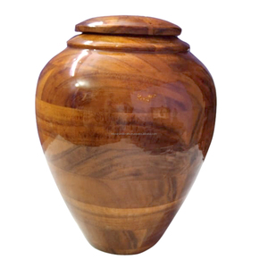 Urna de cremación funeraria de madera de Acacia para adultos, impresionante y muy especial, urna de cremación de cenizas humanos - Product Image 1