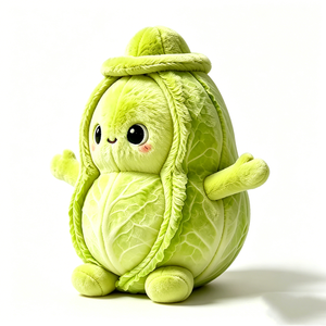 Peluche Personalizable de Col Suave y Esponjoso, Juguete de Peluche con Forma de Comida, Muñeco de Col Suave para Decoración de Dormitorio - Product Image 2