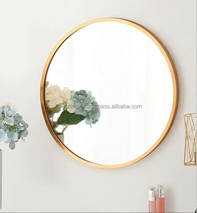 Miroirs ronds Décoration murale Miroir circulaire Miroir de salle de bain Miroir de maquillage mural Chambre/Salon/Salle à manger/Entrée - Product Image 3