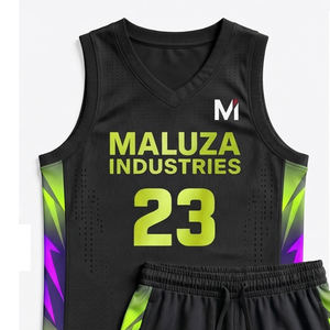 Maillot et short de basket-ball professionnels, uniforme respirant à séchage rapide, vêtements de sport d'équipe MALUZA INDUSTRIES Elite - Product Image 3