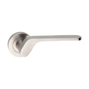 Poignée de porte à levier en laiton de designer, quincaillerie d'entrée au design durable, finition dorée, pour chambre, salle de bain, salon, bureau à domicile - Product Image 6