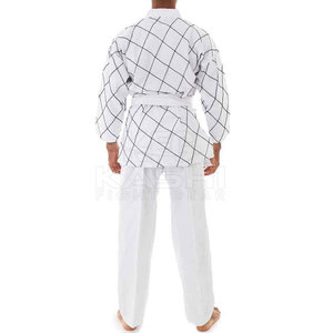 Best Price Customized Flexible Karate Gi Unisex 100% Cotton Lightweight Breathable Front Full Range <b>Motion</b> Martial Arts Training - Product Image 2