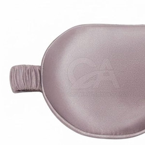 Masque de sommeil élégant en soie biologique, tissu lisse, occultant, bande réglable, personnalisable, accessoire de voyage, vente en gros - Product Image 6