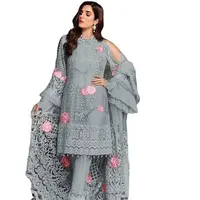 Incrível estilo paquistano e indiano feminino shalwar kameez