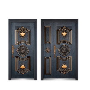 Porte blindée en acier de qualité militaire, porte de sécurité blindée abordable, antirouille et anti-effraction pour la maison africaine - Product Image 6