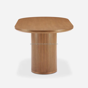 Modern Wooden Dining Table and Dining Room Furniture Set Contemporary Modern Design for Home Apartment Farmhouse Villa Hotel - Product Image 1