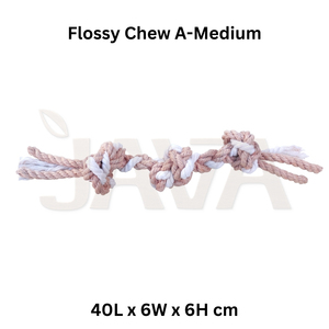 Juguete Masticable para Perros de Yute y Algodón, Ecológico, Duradero, para Limpieza Dental, Marca A M Chew Toys - Product Image 2
