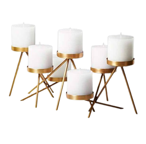 Porte-bougie cylindrique en sel résistant à la chaleur, décoration d'intérieur, lampe éclairante - Product Image 3
