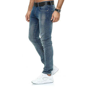 Pantalones Vaqueros para Hombre, Estilo Cuatro Bolsillos con Costuras Resistentes para Uso Diario, Corte Clásico, Logotipo y Diseño Personalizados 2026 - Product Image 2