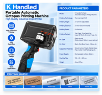 Imprimante à jet d'encre portable K, machine d'impression automatique de codes de lots et de dates d'expiration