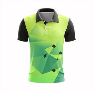 Camiseta de Fútbol Sublimada de Poliéster para Hombre con Diseño de Bloques de Color, Secado Rápido, Manga Corta, Cuello Camisero, Corte Regular - Product Image 3