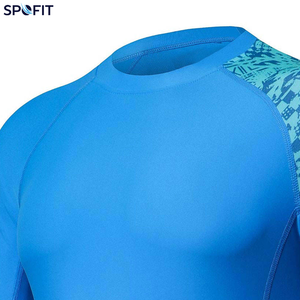 Rashguard pour homme en tissu Spandex/Polyester doux au toucher, design léger, confortable, pour un style de vie actif, imprimé numériquement, UPF50 - Product Image 4