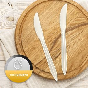 Confezione da 1000 Posate Monouso in Plastica Bianca di Peso Medio per Feste, Catering e Ordini da Asporto - Product Image 2