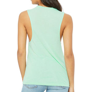 Camiseta sin mangas de verano para mujer, con logo personalizado, estilo crop top, ajustada, sin mangas, tipo chaleco y camiseta, hecha en Pakistán, talla grande, tejido de punto. - Product Image 3