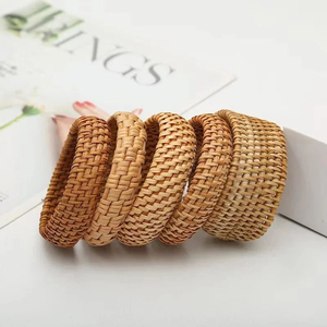 Statement <b>bangle</b> <b>set</b> good choice handwoven rattan <b>bangles</b> boho vibe jewelry ladies accessory - Product Image 1