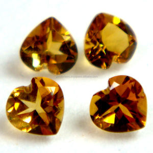 พลอยซิทรินธรรมชาติทรงคุชชั่นเจียระไน หินกึ่งมีค่า ประจำเดือนพฤศจิกายน สำหรับทำเครื่องประดับ งานแฮนด์เมด คุณภาพสูง รูปทรงคุชชั่น - Product Image 4