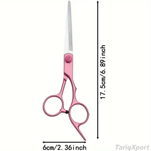 Rose Gold Stainless Steel Lightweight Right-Handed Barber Scissors 6 Inch Professional Hair <b>Thinning</b> Shears Sharp Convex Edge - Product Image 3