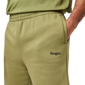 Short de jogging de couleur unie pour hommes avec logo personnalisé de qualité supérieure - Product Image 2
