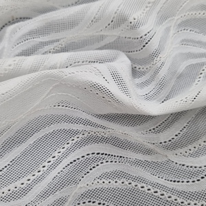 Tela de Encaje Elástica Ligera con Diseño de Ondas Abstractas, Nailon y Spandex, 150 cm, Corte Libre, Tejido de Punto, Color Personalizado, Diseños Personalizados, Ropa de Dormir - Product Image 6