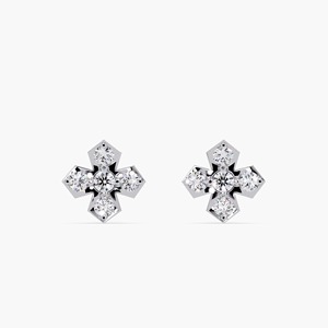 Pendientes de Diamante Cultivado en Laboratorio de 0.15ct, Corte Redondo, Oro Amarillo de 14K, Certificado IGI, Regalo de Boda Minimalista para Mujer - Product Image 4