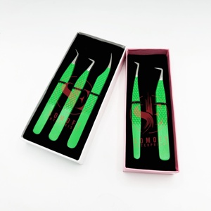 Meilleure vente de pince à épiler professionnelle en acier inoxydable pour extension de cils, prise en main parfaite à tous degrés, conception durable, ne glisse jamais - Product Image 5