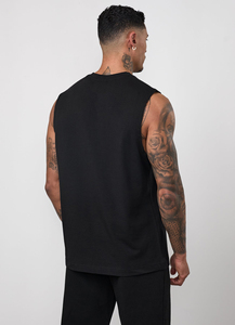 Custom Hot Sales New Arrivals Polyester/Cotton Breathable Knitted Customized Color Unisex Gym <b>Vest</b> Tank Top Men Plus Size - Product Image 6