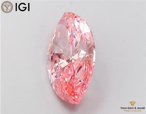 เพชรทรงมาร์คีส์ 5.01 กะรัต พร้อมใบรับรอง IGI เพชร CVD ที่เพาะเลี้ยงในห้องปฏิบัติการ ความสะอาดระดับ VVS2 สีชมพูสดใส เหมาะสำหรับแหวนแต่งงาน เป็นของขวัญ - Product Image 3