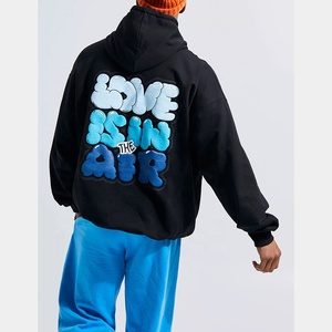 2025 nouveau haute qualité 350GSM unisexe pull à capuche hommes polaire surdimensionné lavé Technique Hip Hop bouffée impression - Product Image 2
