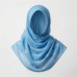 Pañuelo de algodón voile suave y prémium con estampado de hojas de acuarela, mármol y puntos argyle, el más vendido, nuevo y hermoso, al por mayor. - Product Image 1