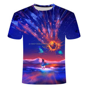 Summer Sport Wear Wholesale Full Sublimation T-Shirts 3d Printed 100% Polyester Graphic T-Shirt <b>Top</b> for <b>Men</b> - Product Image 6