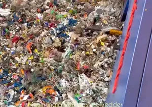 Machine à broyer le plastique semi-automatique à double arbre de 1500 kg/h, la plus vendue, pour le traitement des déchets industriels - Product Image 6