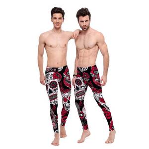 Quick Dry High Quality Customized Logo Printing Outdoor Compression Wear Men Mid Waist Tight <b>Leggings</b> - Product Image 6