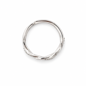925 Sterling <b>Silver</b> Womens Twisted <b>Wave</b> <b>Ring</b> with Cubic Zirconia Pave Elegant Minimalist Design High Polish Finish Daily Wear - Product Image 4