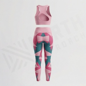 Conjunto de Yoga sin Costuras de Secado Rápido para Mujer, Sujetador Deportivo Reversible, Leggings Transpirables, Ropa Deportiva, Color Personalizado - Product Image 2