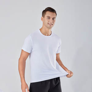 T-shirt de sport unisexe à manches courtes, léger, 100 % polyester, séchage rapide, coupe ajustée, pour l'entraînement en salle de sport, avec service OEM - Product Image 5