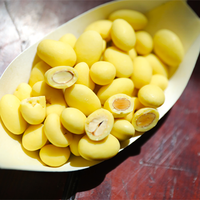 Collection de dragées pour confiseries HALAL : Noix de cajou et amandes enrobées de chocolat saveur durian 75G – Fournisseur mondial OEM/ODM à bon prix