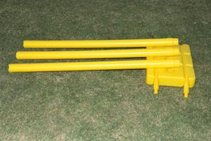 PVC <b>Plastic</b> <b>Cricket</b> Full <b>Set</b> with 3 Stumps and 1 Bat Standard Size Customised Packaging - Product Image 6